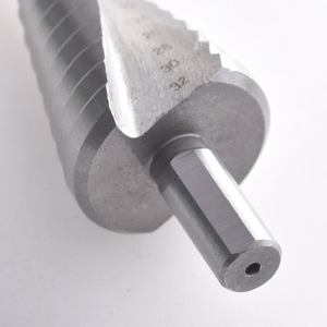 Jeu de forets électriques Pagoda en acier rapide, foret étagé multifonctionnel en spirale, queue triangulaire, alésoir argenté pour trous - Product Image 3