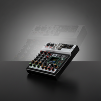 Petit mixeur audio professionnel 4 canaux avec 99 effets DSP, contrôleur DJ/console audio pour studio d'enregistrement et diffusion en direct