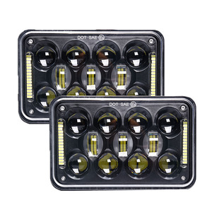 Phares LED de haute qualité 4x6 pouces carrés, faisceau haut et bas, 60W, feux de route LED H4 DRL 6500K, lampe de voiture pour Jeeps et camions - Product Image 5