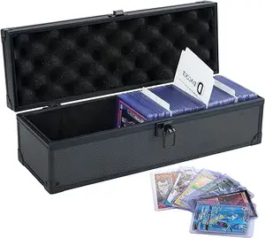 Waterproof Factory Aluminum Briefcase Manufacturer Sports Card Carrying Display Case with Foam Block Separators