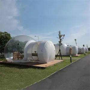 メーカーカスタムホテルB & Bケータリングレストランチームビルディング年次会議完全透明球形ドームテント