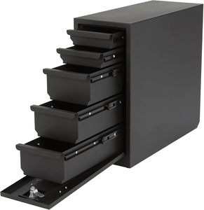 5 <b>Drawers</b> Steel <b>Lockable</b> Tool Box Black Cabinet Outdoor Tool Box Utility Cabinet for Automotive Tool Box - Product Image 2