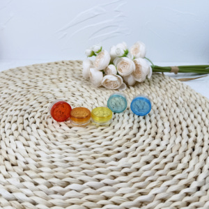 Pot vide en plastique de 5g 10g 20g 30g récipient transparent de pots de crème de lotion avec le couvercle d'or - Product Image 4