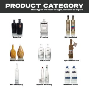 Chai rượu gin khắc chữ độc đáo, lạ mắt, trang trí, cá nhân hóa, độc nhất, kiểu dáng Hà Lan, thời thượng, bán buôn, đặt hàng riêng - Product Image 3