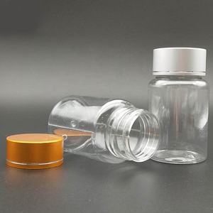 80Ml Pet <span class=keywords><strong>Plastic</strong></span> Fles Geneeskunde Drug Container Transparante Medische Pil Fles Met Aluminium Fles Deksel - Product Image 2