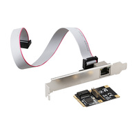 Carte réseau Gigabit Mini PCIe avec port unique pleine hauteur, carte réseau filaire Mini PCIe pour serveur de contrôle industriel, puce I210