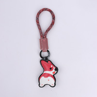 Porte-clés Chien Coloré Tendance en PU, Créatif et Adorable, Idéal pour un Cadeau - Grande Vente