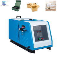 Machine à colle thermofusible électrique automatique de bureau, commande PLC, distributeur de colle avec emballage plastique pour cartons