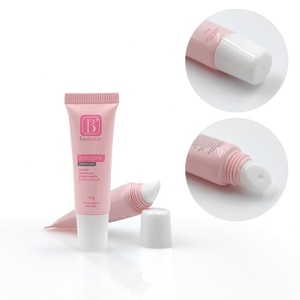 Tube souple en plastique PE écologique de 15 ml noir et rose pour emballage cosmétique, idéal pour gloss et crème contour des yeux avec applicateur à bille. - Product Image 4