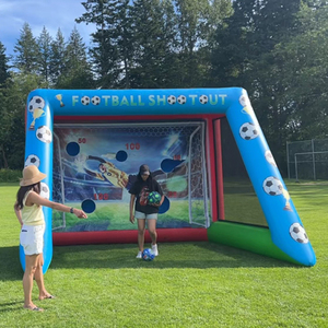 <span class=keywords><strong>But</strong></span> de football gonflable pour événements sportifs amusants, produit en vente directe, fabriqué en PVC, équipement de jeu de tir au football - Product Image 1