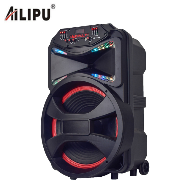 15 Inch New Multifunction Party Active Dj/pa Subwoofer Portable Trolley Party Speakers