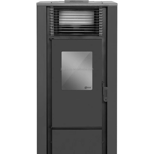 European Style Small Steel Pellet Heating <b>Stove</b> Freestanding Eco-Friendly 9.7KW 12Kg Fuel Tank Lightweight Bathroom Use Low - Product Image 1