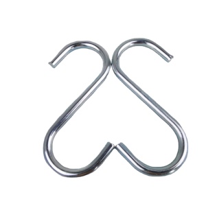 Porte-clé<span class=keywords><strong>s</strong></span> <span class=keywords><strong>en</strong></span> acier inoxydable pour chambre <span class=keywords><strong>de</strong></span> noël <span class=keywords><strong>en</strong></span> <span class=keywords><strong>forme</strong></span> <span class=keywords><strong>de</strong></span> <span class=keywords><strong>S</strong></span> petit ornement <span class=keywords><strong>crochet</strong></span> <span class=keywords><strong>en</strong></span> métal pour tissu suspendu <span class=keywords><strong>en</strong></span> vrac finition unie - Product Image 2
