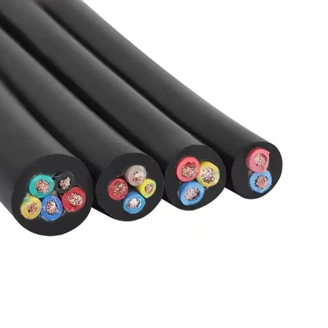 4 Core RVV 3 Phase Cable, Flexible Copper Conductor, 450/750V, for Motor, Water Pump, Small Industrial Equipment