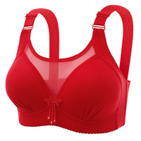 Soutien-gorge sans fil anti-transparence, fin, uni, dos-nu, push-up, avec contrôle latéral, minimisant la poitrine, pour femmes, grandes tailles, en stock