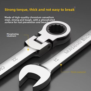 Factory Direct Supply Double-End Open-ended Ratchet Adjustable Wrench Set for Car Repair and Household Hardware <b>Tools</b> Factory Di - Product Image 2