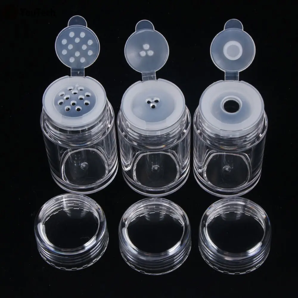 1 Buah Botol Penyimpanan Lada Garam Plastik Mini Kotak Bumbu untuk Berkemah Di Luar Ruangan Piknik Bbq Dapat Digunakan Kembali Portabel Botol Bumbu Jar