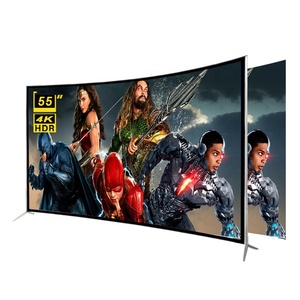 ทีวีจอโค้งขนาดใหญ่ 55 นิ้ว ระบบแอนดรอยด์ สมาร์ททีวี 4K HD ป้องกันสายตา เหมาะสำหรับโฮมเธียเตอร์ - Product Image 1