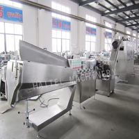 Ligne de production automatique de sucettes en forme de boule, du pot de cuisson au sucre à la machine d'emballage, facile à utiliser