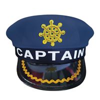 Casquette plate de capitaine de yacht brodée pour adulte, accessoire nautique pour fête costumée, cosplay, vente en gros