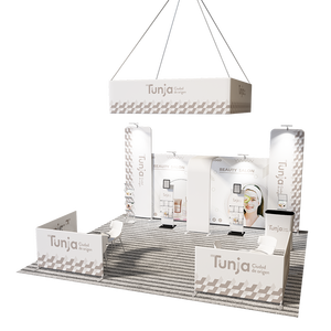 דוכן תערוכת יריד סחר ייצור עיצוב תאורת דוכן תערוכה עם תאורה אחורית 3X3 דוכן תערוכה סטנדרטי - Product Image 1