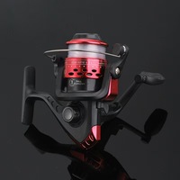 5.1:1 200 Series Fly Fishing Reel Reel Spinning Kecil untuk Memancing di Sungai, Danau, Aliran Air dengan Umpan Buatan