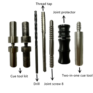 Ensemble complet d'outil de réparation de queue-JOINT SCREW 8 POOL CUE - Product Image 1