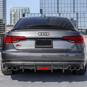 DGRCCS B9 B9.5 Sedan Style Carbon Fiber Polished Rear Spoiler 2017-2025 Tape Installation - Product Image 6