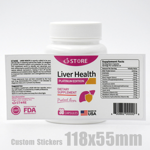Étiquettes personnalisées pour compléments alimentaires, autocollants en vinyle brillant/mat adhésifs pour flacons de vitamines/pilules, sur mesure - Product Image 5