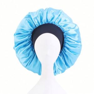 Wholesale Custom Logo Adjustable Hair <b>Accessories</b> Turbans Night Cap Wide Band Beauty Satin Salon Cap Extra Cycling Party <b>Beach</b> - Product Image 6