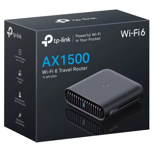TP-Link TL-WR1502X,WR3002X Portable Dual-Band WiFi 6 Travel Router