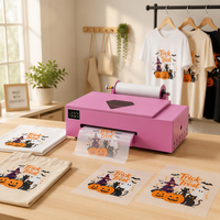 Mesin Printer DTF Ink Jet FCOLOR A3 Pink untuk Transfer Panas Kaos dengan Printerhead XP600