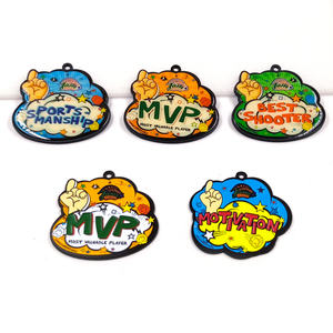 Medallas Deportivas de Metal Dorado de Diseño Profesional Unidireccional para Triatlón, Maratón y Carreras, Medallas de Esmalte Personalizadas con Resina Epoxi - Product Image 6