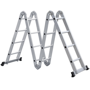 <b>Top</b> Sale Custom Length 4x4step Aluminum Alloy Folding Step Ladder Load Capacity 12.5ft Extended Height - Product Image 2