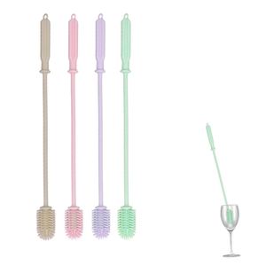 360-Degree No Dead Angle Rotating Silicone Baby <b>Bottle</b> <b>Brush</b> Cross-Border Direct Factory Supply New Bulk Stock - Product Image 1