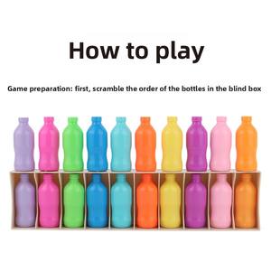 Jeu de devinettes amusant en bouteilles plastiques pour enfants de 5 à 7 ans – Jouet éducatif de mémoire des couleurs et d'association de boissons pour l'entraînement cérébral - Product Image 5