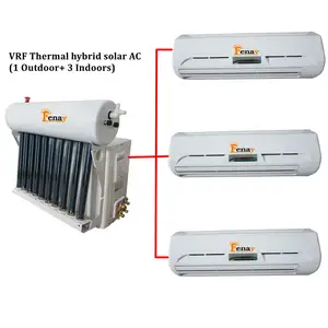 50-60Hz On/Off thermal Multi Zone Mini Split Vaccum tube hybrid Solar Air Conditioner 36000 Btu 3 Zone