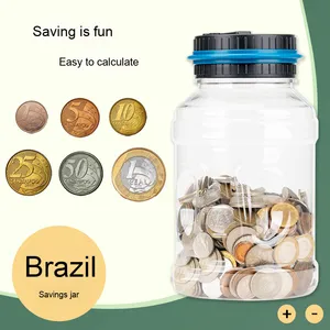 Salvadanaio digitale elettronico DSV in plastica per Reais brasiliano-Mealheiro Par - Product Image 2