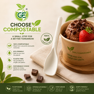 Cucharas Ecológicas Personalizadas para Frutas, Postres, Yogur Helado, Cuchara Desechable de PS para Helado - Product Image 6