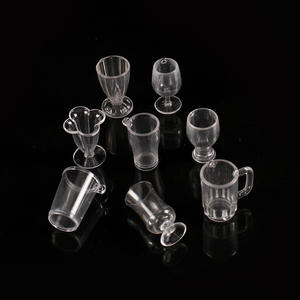 Miniature fait à la main en plastique tasse jouet Simulation Sundae tasse Popsicle boîte Mini nourriture jouer crème glacée conteneur maison de poupée accessoires - Product Image 3