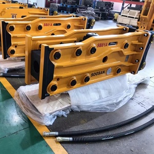 SOOSAN SB81A Brise-roche de type supérieur adapté aux excavatrices de grande taille, avec pièces de rechange, burins, flexibles, boîte à outils, bouteille de gaz - Product Image 5