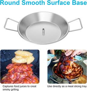 Support vertical pour brochettes de poulet et <span class=keywords><strong>dinde</strong></span> Al Pastor, plateau amovible, en acier inoxydable, résistant à la chaleur, à la corrosion et aux UV - Product Image 3