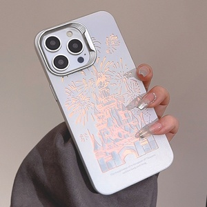 Venta caliente Lovely <span class=keywords><strong>Dream</strong></span> Castle Fireworks impermeable de lujo láser funda para teléfono móvil para iPhone 16 pro Max 15 14 13 12 <span class=keywords><strong>11</strong></span> - Product Image 1