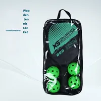 Ensemble de raquettes de pickleball en bois pour sports de plein air transfrontaliers pour l'entraînement 2 raquettes 4 balles