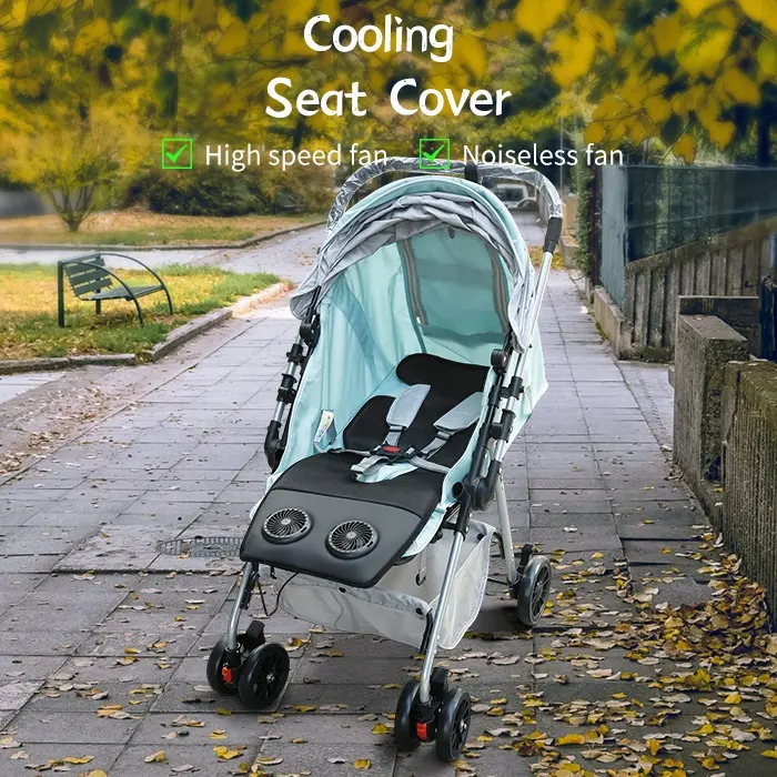 Anjuny Washable 3D Mesh 5V USB Electric Kids Children stroller seat liner Cooling Baby Car Seat Cover