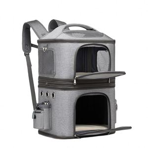 Bolsa de Transporte para Mascotas con Certificación BSCI, Aprobada por Aerolíneas, Mochila Doble para Mascotas, Mochila Extraíble y Práctica para Gatos y Perros - Product Image 1