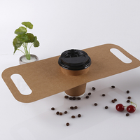 Support à Boissons Rigide Empilable Personnalisable – Porte-Gobelets Moderne Premium pour Plats à Emporter avec Logo Imprimé