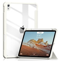 Étui transparent en acrylique avec support pour stylet pour iPad Air 4e et 5e génération 10,9 pouces