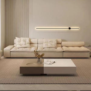 Muebles de Diseño Italiano de Lujo Ligero para Sala de Estar, Sofá Moderno de 1, 2 y 3 Plazas - Product Image 1