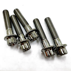 Chromoly Silver M7 X 32 12 PT Bolt M7 Perno con brida <span class=keywords><strong>para</strong></span> piezas de ruedas <span class=keywords><strong>BBS</strong></span> - Product Image 4